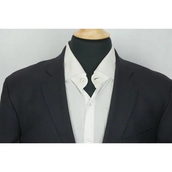 Brooks Brothers Regent Navy Blue 100% Wool Sport Coat Blazer Sz 42R